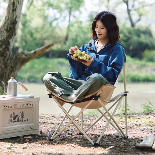 Кресло туристическое Naturehike Stellaluna T01 складное, 48х48х74 см, до 110 кг, бежевое