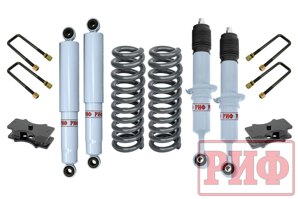 Лифт-комплект РИФ лайт газовый Toyota Hilux 2005-2014, Sollers ST6, Jac T6 лифт 40 мм
