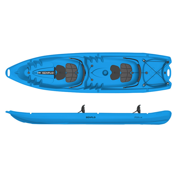 Каяк SEAFLO Explorer XL семейный 2+2, 11,2 (340 см), тип Sit-On-Top, синий