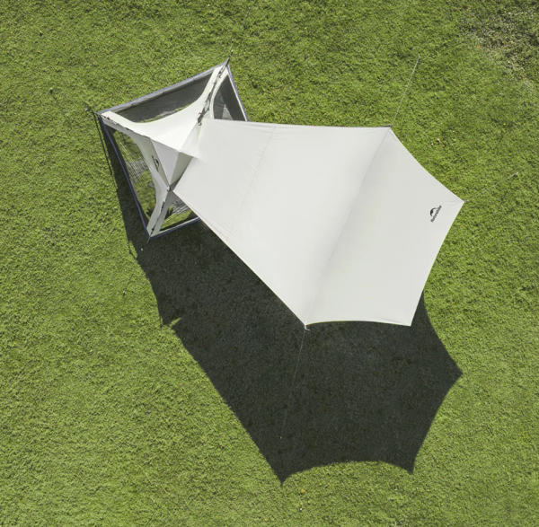 5 Палатка Naturehike Ango 4-местная, быстросборная, серая