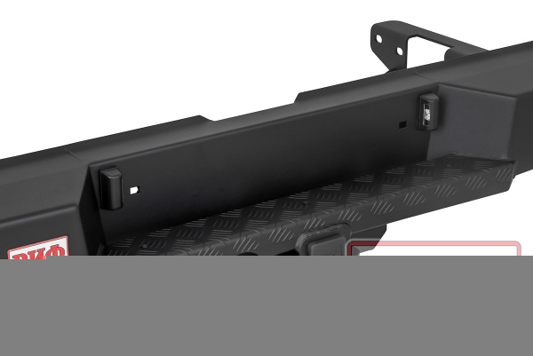 Бампер РИФ силовой задний JAC T6, SOLLERS ST6 с квадратом под фаркоп и фонарями