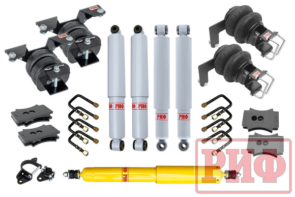 Лифт-комплект газовый с пневмоподвеской РИФ для ГАЗ Соболь 2018+ 30 мм