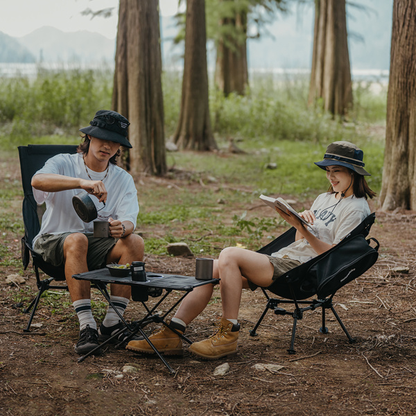 Кресло туристическое Naturehike Clamshell 001 складное, 55х54х66 см, до 120 кг, черное