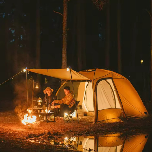 Палатка Naturehike Dune 7.6, 2-местная, коричневая