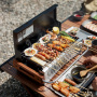 Гриль угольный Naturehike BBQ, черный