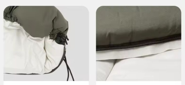 5 Мешок спальный Naturehike Lingdong, 225х75см, (ТК: +7C), (правый), зеленый