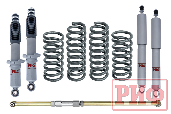 Лифт-комплект РИФ газовый Toyota Land Cruiser Prado 90/95, 4Runner (кузов 185) 1996-2002 лифт 45 мм бензин