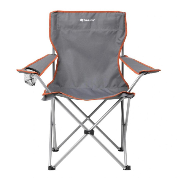 Кресло NISUS складное, до 100 кг., серое