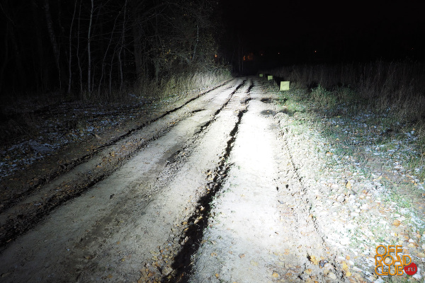 Светодиодная фара дальнего света РИФ 199 мм 80W LED