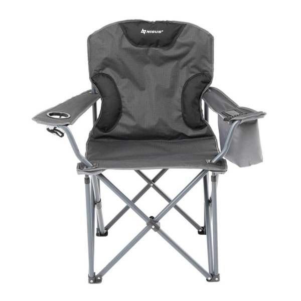 Кресло NISUS складное серое 150 кг.