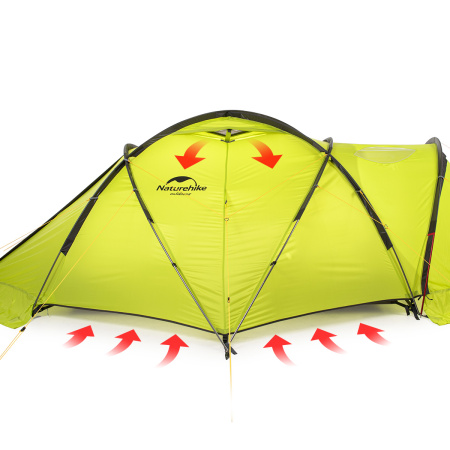 Палатка Naturehike Igloo Alpine, 2-местная, жёлтая