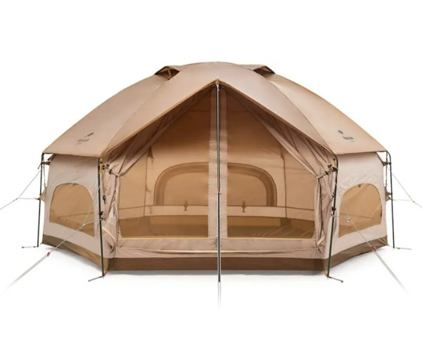 Палатка Naturehike Hexagon шестиугольная 4-местная, алюминиевый каркас, песочный