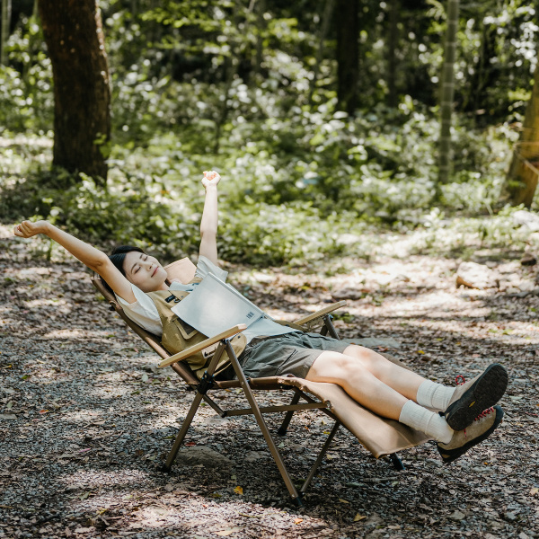 Кресло туристическое Naturehike Nightfall T08 складное, до 110 кг, коричневое