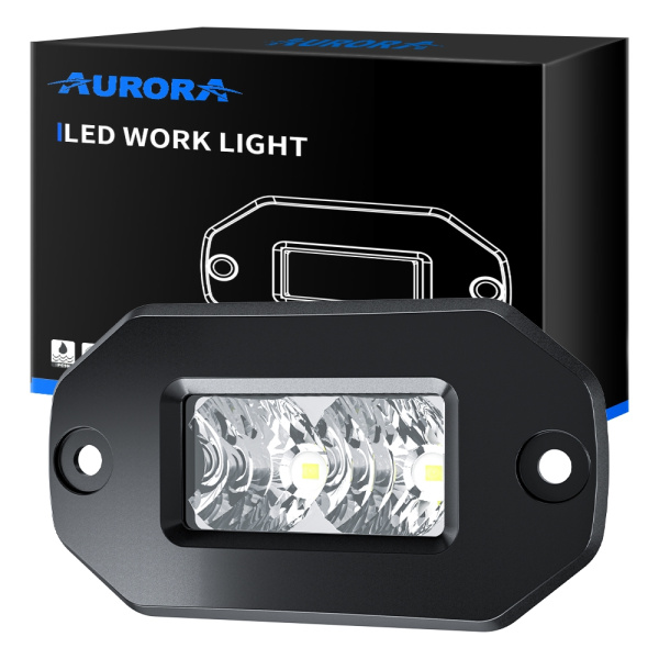 Светодиодные фары рабочего света AURORA 76x38 мм 20W LED (комплект 2 шт)