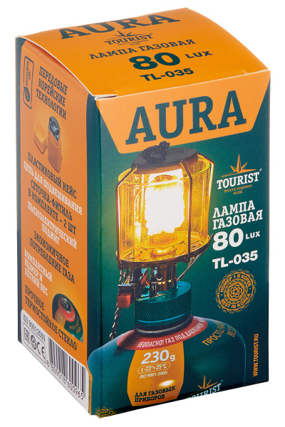 Лампа газовая TOURIST AURA кемпинговая