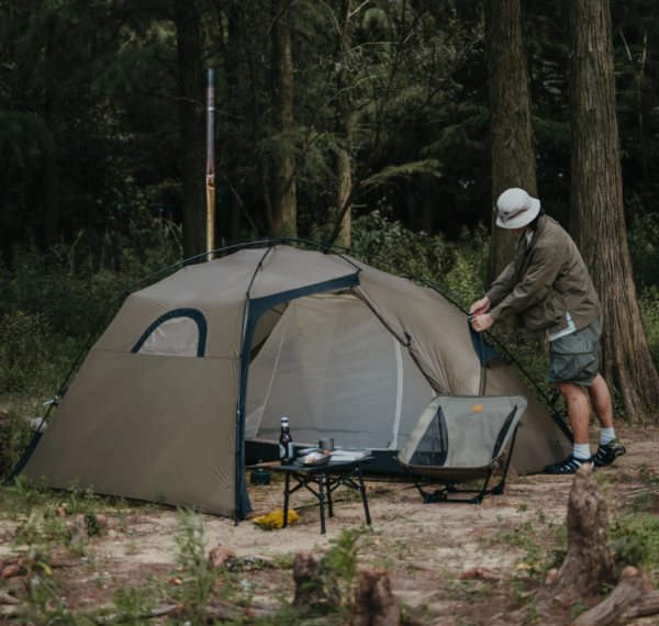 2 Палатка Naturehike Massif Solo 1-местная, алюминиевый каркас, песочная