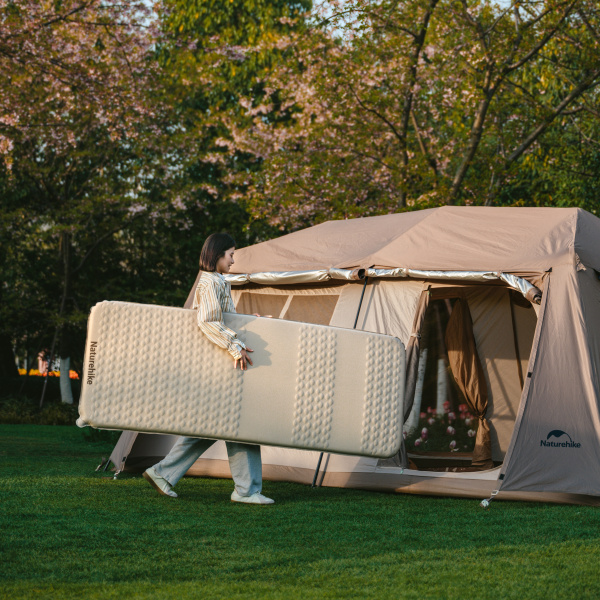 Коврик самонадувающийся Naturehike Yu Gu C6.5 200х76х6,5 см, бежевый