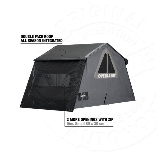 Палатка на крышу автомобиля AUTOHOME OVERLAND SMALL SAFARI EXPLORER, тент карбон, лестница 220 мм