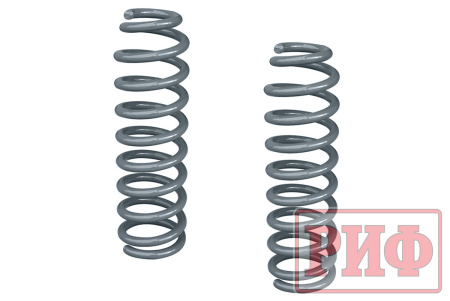 Пружины РИФ передние усиленные штатные SsangYong Rexton 1, 2 и XVT (до 2012 г), Kyron +50 кг